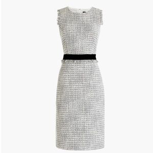 J. Crew Sheath dress in metallic tweed